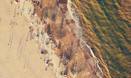 People at beach